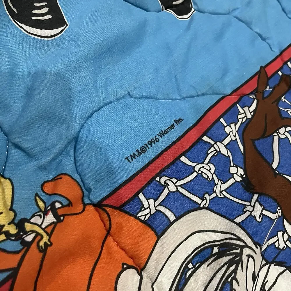 Space Jam Bedding Michael Jordan Looney Tunes Bugs Bunny Vintage 1996 Comforter